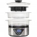 PANELA A VAPOR ELETRICA HAMILTON BEACH 800W 5.2L VISOR TEMPORIZADOR DIGITAL - INOX