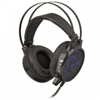 HEADSET GAMER KNUP C/ SOM 7.1 USB E MICROFONE &ndash; PRETO/AZUL
