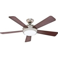 VENTILADOR DE TETO HUNTER FAN 3 VELOCIDADES 5 HELICES 127V - CEREJEIRA/MARROM
