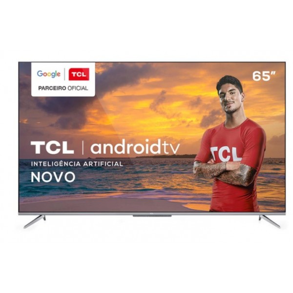 SMART TV 65 TCL SEMP TOSHIBA 4K ANDROID ULTRAFINA WIFI BLUETOOTH HDR HDMI  USB CONVERSOR DIGITAL 65P715