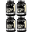 WHEY PROTEIN HIDROLISADO POTE 1,5KG 30G DE PROTEINA P/ ATLETAS PROFISSIONAIS - 04 UND