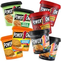KIT 8X PASTAS DE AMENDOIM POWER ONE DIVERSOS SABORES