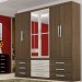 GUARDA-ROUPA RONDONY 6 PORTAS C/ 09 GAVETAS C/ ESPELHO