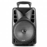 CAIXA DE SOM MULTIUSO PORTATIL USB FM SDCARD 500W C/ MICROFONE FRAHM