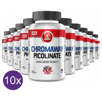 KIT 10X PICOLINATO DE CHROMO 90 CAPS MIDWAY