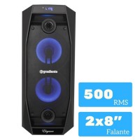CAIXA DE SOM AMPLIFICADA GRADIENTE BLUETOOTH FM USB SD 500W