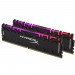 PLACA DE MEMORIA RAM DDR4 KINGSTON 16GB C/ ILUMINAÇÃO RGB 3200MHZ (DUAL PENTE)