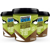 KIT PASTA AMENDOIM PROTEINADA ENRIQUECIDA GRANULADA COCO - 04 UND