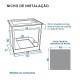 FORNO DE EMBUTIR VENAX C/ GRILL 700w GLP INOX