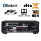 RECEIVER 4K HDR Pioneer 5 CANAIS 150W USB HDMI Bluetooth Wifi AM/FM