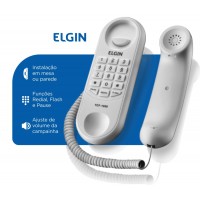 TELEFONE GONDOLA COM FIO ELGIN - PRETO