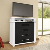 COMODA MINI RACK c/ 4 GAVETAS