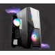 GABINETE GAMMER ATX FORTREK 3 BAIAS COM LED RGB