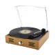 VITROLA DE MESA RETRO PULSE C/ TAMPA DE ACRILICO BLUETOOTH 
