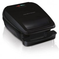 GRILL HAMILTON BEACH C/ GRELHAS ANTIADERENTE PRETO 1000W 220V 