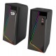 CAIXA DE SOM GAMER REDRAGON STEREO PRETO 2.0  5W RMS 
