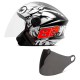 CAPACETE MOTO ABERTO UNISSEX PRO TORK - FOSCO