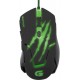 MOUSE GAMER FORTREK C/ USB 3200DPI PRETO E VERDE