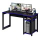 MESA PC OFFICE ESCRITORIO 1.36M TABACO/AZUL