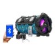 CAIXA DE SOM PORTATIL C/ BLUETOOTH LED E USB  ALAMO- BIVOLT 30W