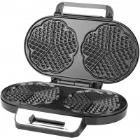 MAQUINA DE WAFFLE ANSELF 1200W C/ PLACA DUPLA - CONTROLE DE TEMPERATURA - PRETA/INOX 220V