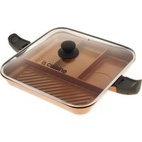 PANELA ANTIADERENTE LA CUISINE C/ AL&Ccedil;AS REMOVIVEIS - COBRE 