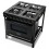 FOGAO INDUSTRIAL REALCE C/ 4 BOCAS - FORNO DE 94L ESMALTADO - PRETO