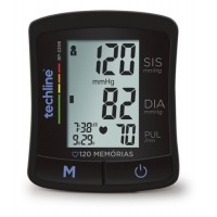 APARELHO MEDIDOR DE PRESSAO DIGITAL TECHLINE - 120MB DE MEMORIA