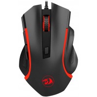 MOUSE GAMER ILUMINADO REDRAGON 3200DPI - C/ 6 BOT&Otilde;ES PROGRAMAVEIS - BLACK/RED