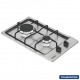 FOGAO COOKTOP A GAS TRAMONTINA C/ 2 BOCA - AÇO EM INOX BIVOLT 5W