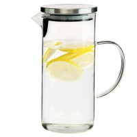 JARRA BOROSSILICATO MIMO STYLE - C/ TAMPA PRATA 1,3L