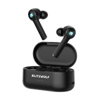 FONE DE OUVIDO BLUETOOTH BLITZWOLF TWS C/ LED - SURROND 7.1 VIRTUAL 