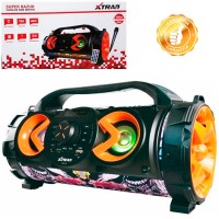 CAIXA DE SOM PORTATIL XTRAD 100W - C/ 4 ALTO FALANTES 