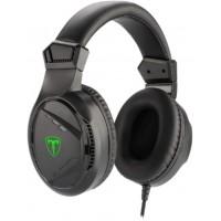 HEADSET GAMER T-DAGGER - C/ AUDIO STEREO E DRIVERS 40MM - PRETO/VERDE
