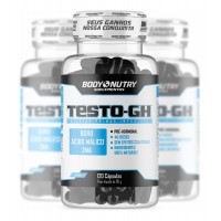 SUPLEMENTO PRE-HORMONAL BODY NUTRY TESTO-GH - C/ 120 CAPS - 03 UND
