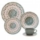 JOGO DE JANTAR OXFORD CERAMICA - C/ 20 PEÇAS - ESTAMPADO