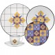 JOGO DE JANTAR OXFORD CERAMICA - C/ 20 PEÇAS - ESTAMPADO