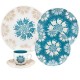 JOGO DE JANTAR OXFORD CERAMICA - C/ 20 PEÇAS - ESTAMPADO