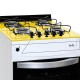 FOGAO DE PISO A GAS 4 BOCAS BIVOLT MESA EM VITRO