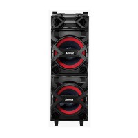 CAIXA DE SOM AMVOX 1000W RMS BLUETOOTH - C/ FUN&Ccedil;&Atilde;O KARAOKE - PRETA