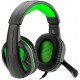 HEADSET GAMER T-DAGGER - C/ LEDS E DRIVERS DE 40MM - PRETO/VERDE