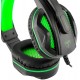 HEADSET GAMER T-DAGGER - C/ LEDS E DRIVERS DE 40MM - PRETO/VERDE
