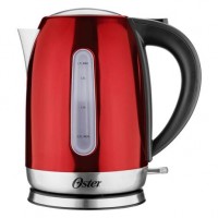 CHALEIRA ELETRICA OSTER ACO INOX VERMELHO - 220V 1800W 1,7L