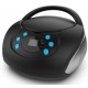 CAIXA DE SOM BLUETOOTH MULTILASER - COM AUX/USB/FM - PRETA