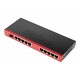 ROTEADOR MIKROTIK ROUTERBOARD C/ CABO - VERMELHO 