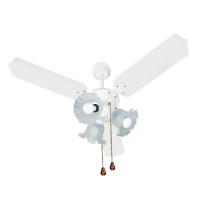 VENTILADOR DE TETO TRON 130W - C/ ILUMINA&Ccedil;&Atilde;O PARA 3 LAMPADAS - 127V