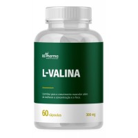 SUPLEMENTO BS PHARMA  P/ CRESCIMENTO MUSCULAR L VALINA - 300MG  60 CAPSULAS