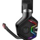 HEADSET GAMER ONIKUMA RGB - MULTIPLATAFORMA - C/ CANCELAMENTO DE RUIDO - PRETO