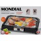 CHURRASQUEIRA ELETRICA MONDIAL 2000W - C/ CONTROLE DE TEMPERATURA - PRETA/INOX