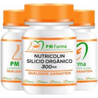 NUTRICOLIN SILICIO ORGANICO PM FARMA 300MG - CONTEM 30 CAPSULAS - 3UND